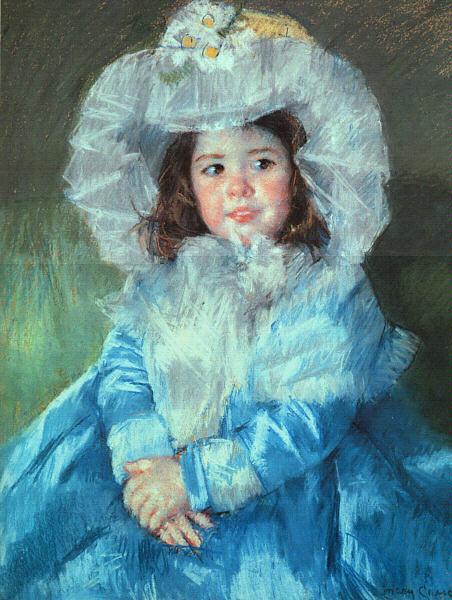 Mary Cassatt Margot in Blue China oil painting art
